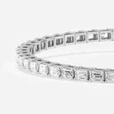 Aleena Emerald Lab Grown Diamond Tennis Bracelet